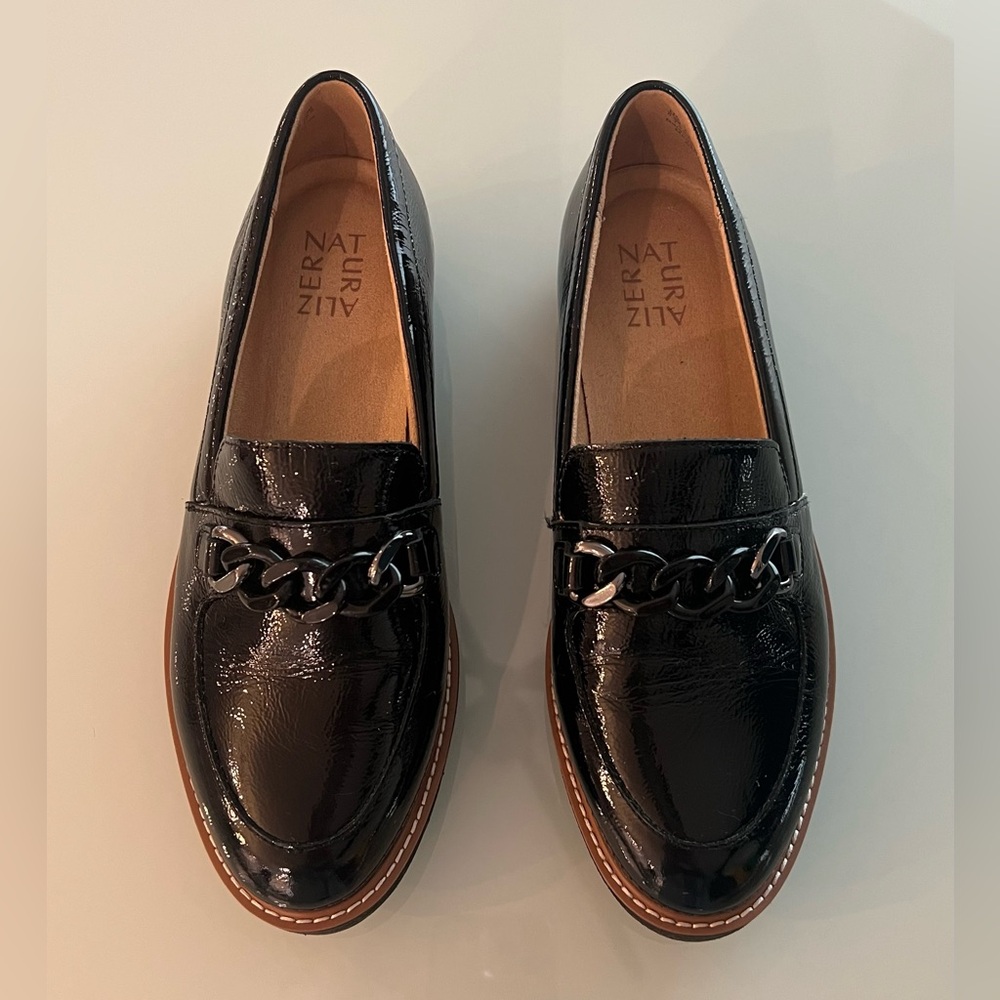 Naturalizer Agnes Black Patent Leather Loafers
